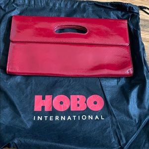 Red hobo international clutch